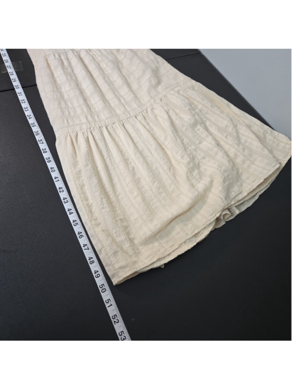 BTFBM Womens Embroidered Tiered Maxi Dress XL Beige Cottagecore Peasant Boho - Picture 8 of 8